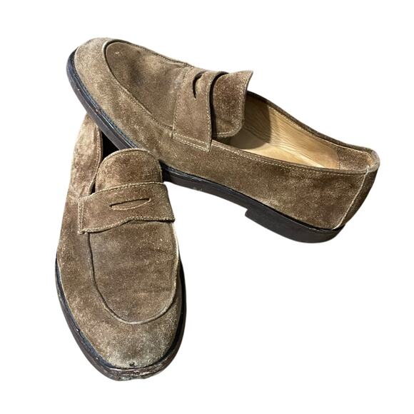Officine Creative Loafers Mens 8.5/42 Suede Leather Opera Flexi Hand Made Italy - Picture 1 of 10